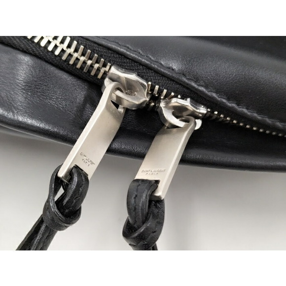 Saint Laurent City Leather Backpack Black - Picture 5 of 10